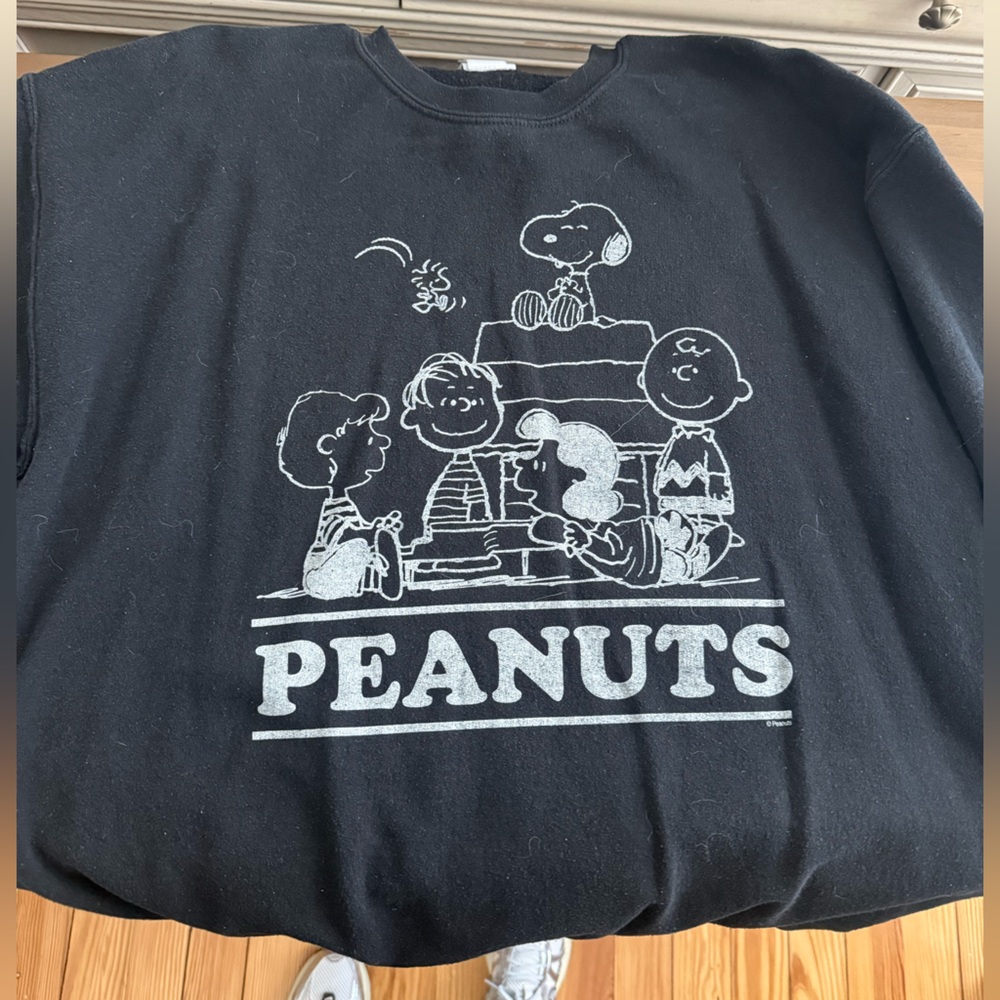 Junk Food Clothing Black Peanuts Graphic Sweatshirt